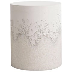 Drum, White Cement and Crystal Quartz by Fernando Mastrangelo