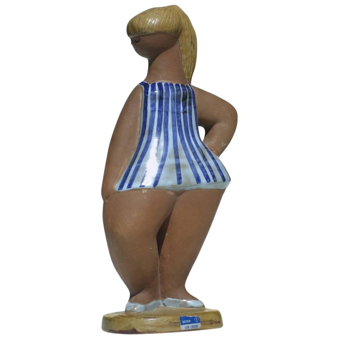 Lisa Larson Gustavsberg Suède ABC Girls Figure Pottery des années 1970