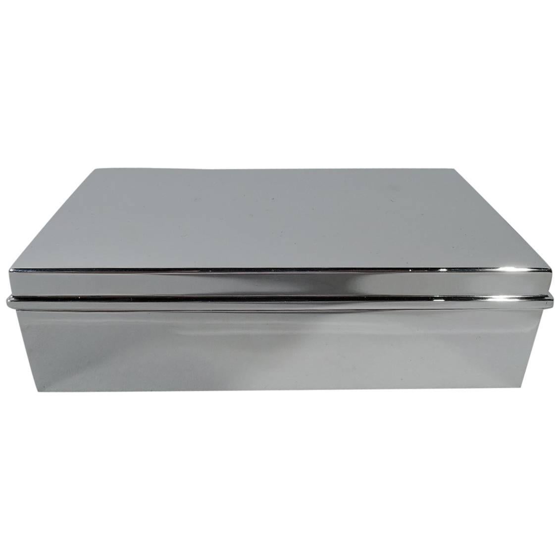Tiffany Smart & Modern Sterling Silver Desk Box