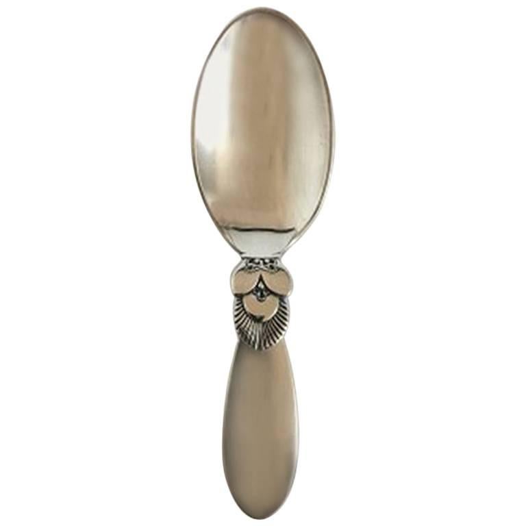 Jensen Sterling Silver Cactus Baby Spoon 091 For Sale at 1stDibs