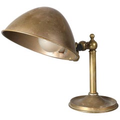 Antique Brass Bradley & Hubbard School Industrial Adjustable Desk Lamp
