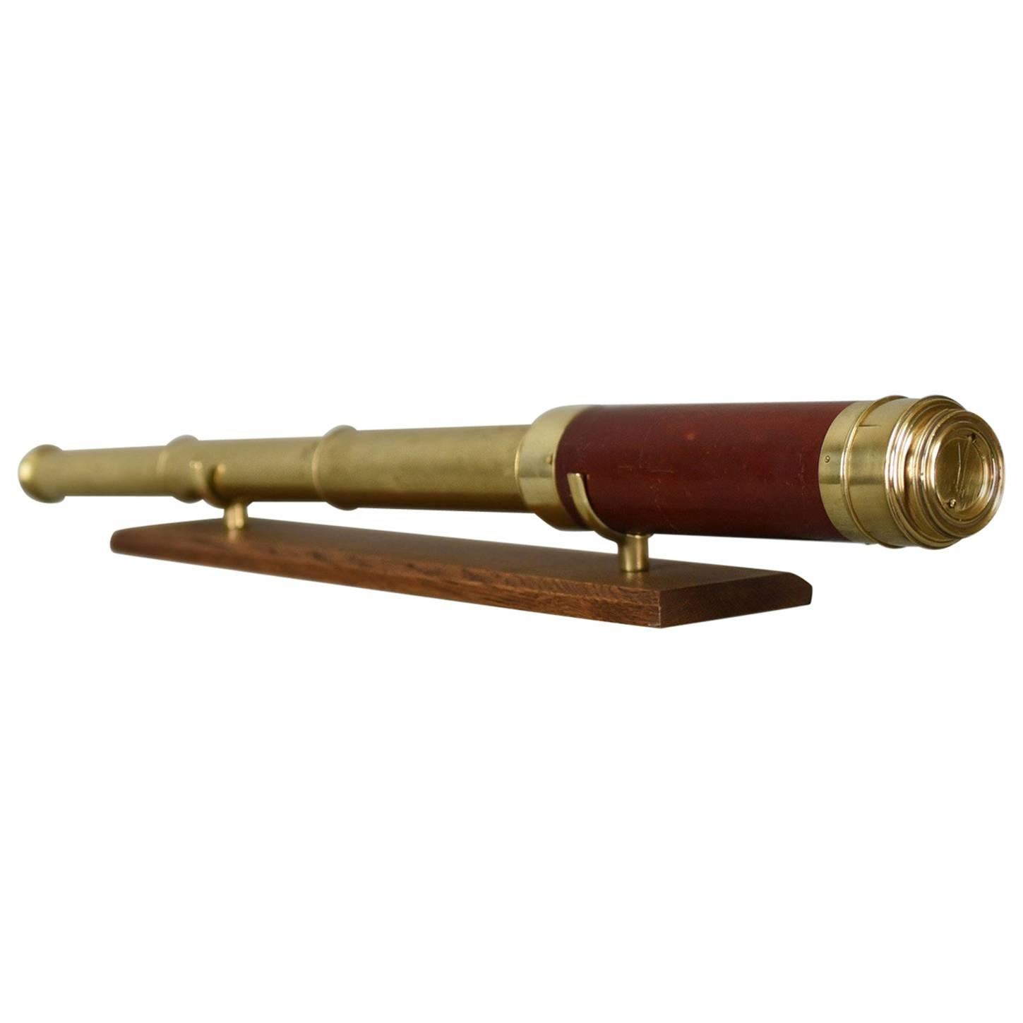 Antique Telescope, Three-Draw Refractor, English, Late Georgian, circa 1800