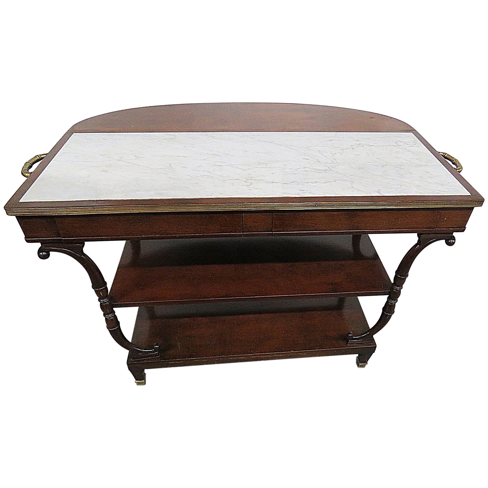 Regency Style Drop Leaf Server For At 1stdibs