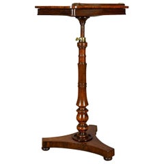 Antique Music Stand, English, Regency, Adjustable, Rosewood, Lectern, circa 1820
