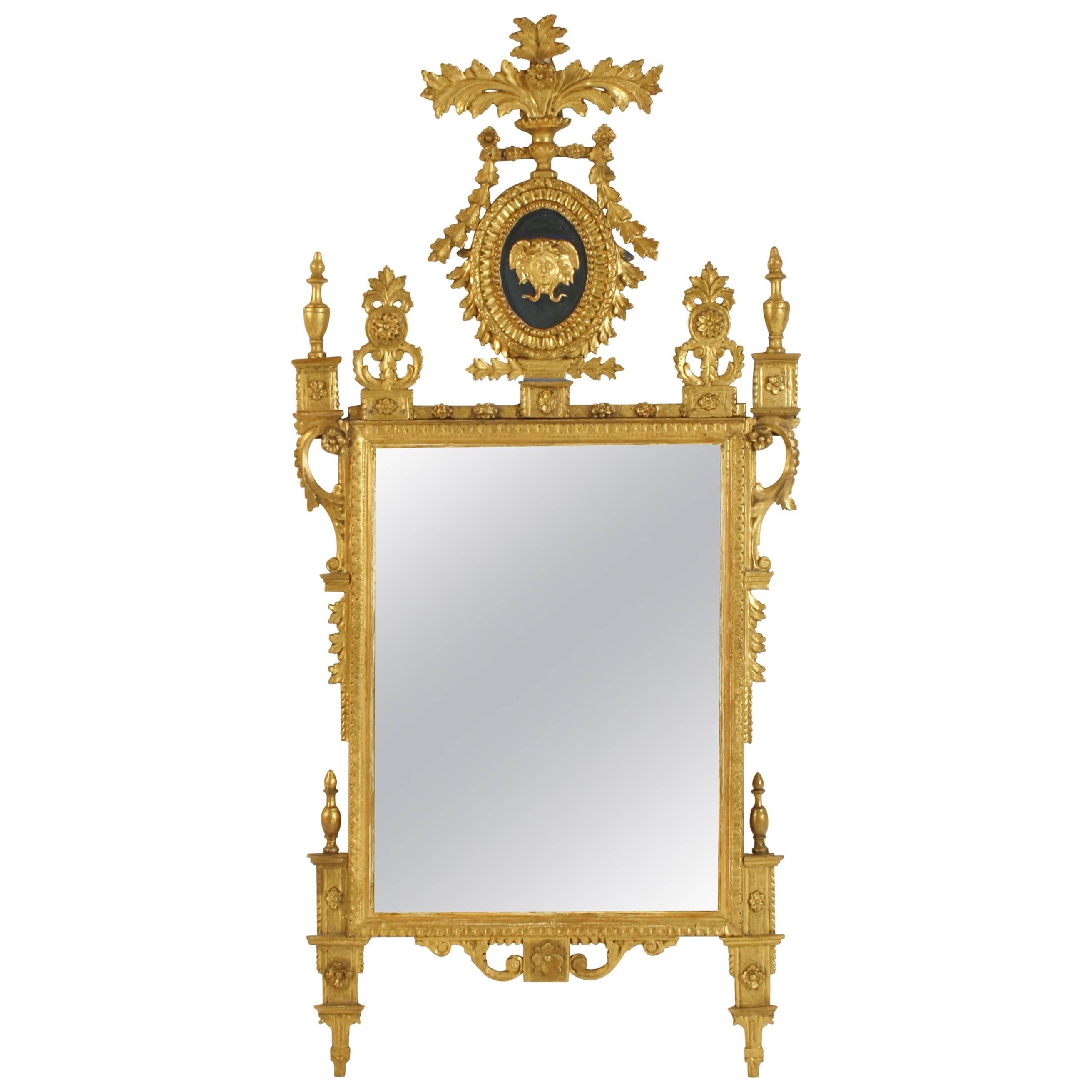 Italian Neoclassical Giltwood Mirror, circa 1790