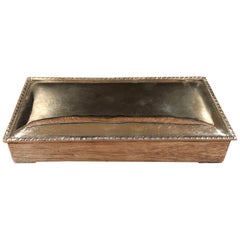 Caja de cigarrillos vintage de plata de ley