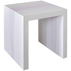 Fade Side Table, Lavender Cement by Fernando Mastrangelo