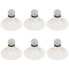 Set of Six Ceiling Lamps Model Teti Designed by Vico Magistretti for Artemide