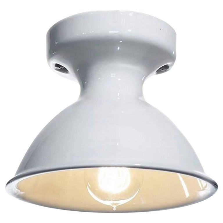 Porcelain Flush Mount Lamps For At 1stdibs Antique White Porcelain Flush Mount Lamps