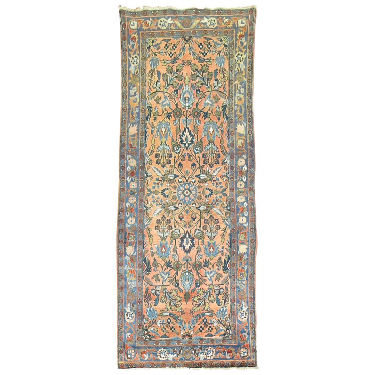 Antique Persian Sarouk Small Runner