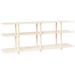 Contemporary Strata Low Shelf in Powder Coated Aluminum by Fort Standard