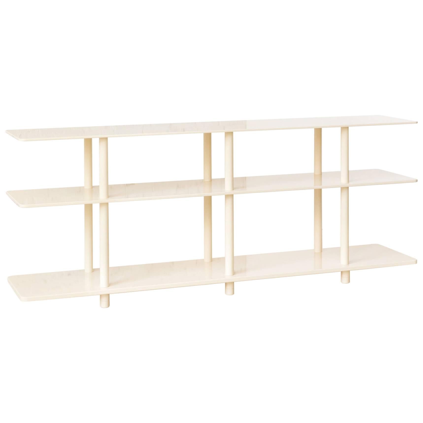 Strata Low Shelf in Powder Coated Aluminum by Fort Standard, in Stock For Sale
