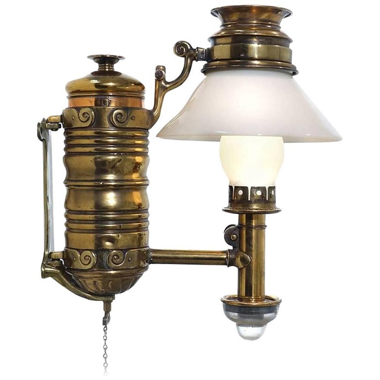 Very Rare 1800s Adams and Westlake Railroad Dining Car Oil Lamp at 1stdibs
