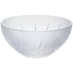 Lalique Ombelles Hollow Bowl Small Clear Crystal