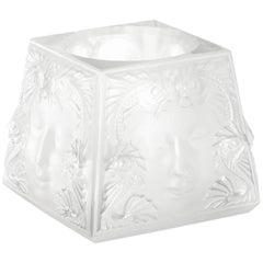 Lalique Masque De Femme Votive Clear Crystal