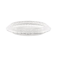 Antique Lalique Large Marguerites Bowl in Clear Crystal