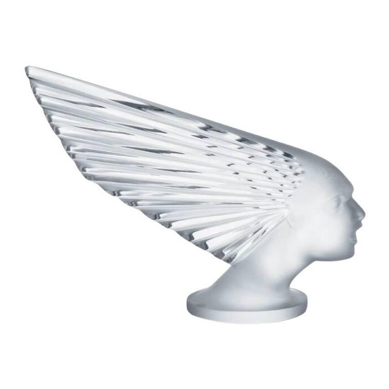 Lalique Victoire Paperweight Clear Crystal For Sale