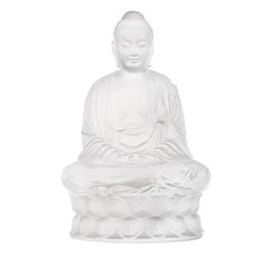 Lalique Buddha Figure Small Clear Crystal