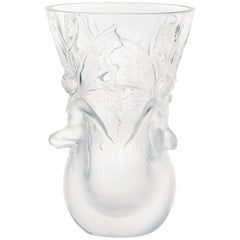 Lalique Fairy Vase Clear Crystal