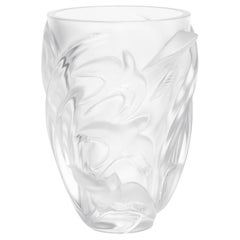 Lalique Martinets Vase in Clear Crystal