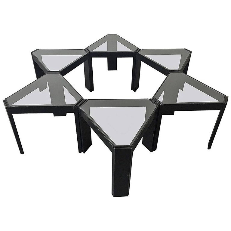 Porada Arredi Geometric Stackable Nesting Tables at 1stDibs