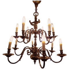 Antique Bronze Chandelier