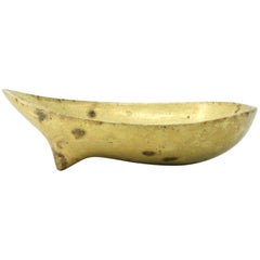 Ciotola con piedini d'epoca Illums Bolighus Danish Brass Metalworks attrd. Carl Aubock