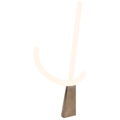 Bec Brittain "Kawari Crane" Bronze and Curved Glass Floor Lamp