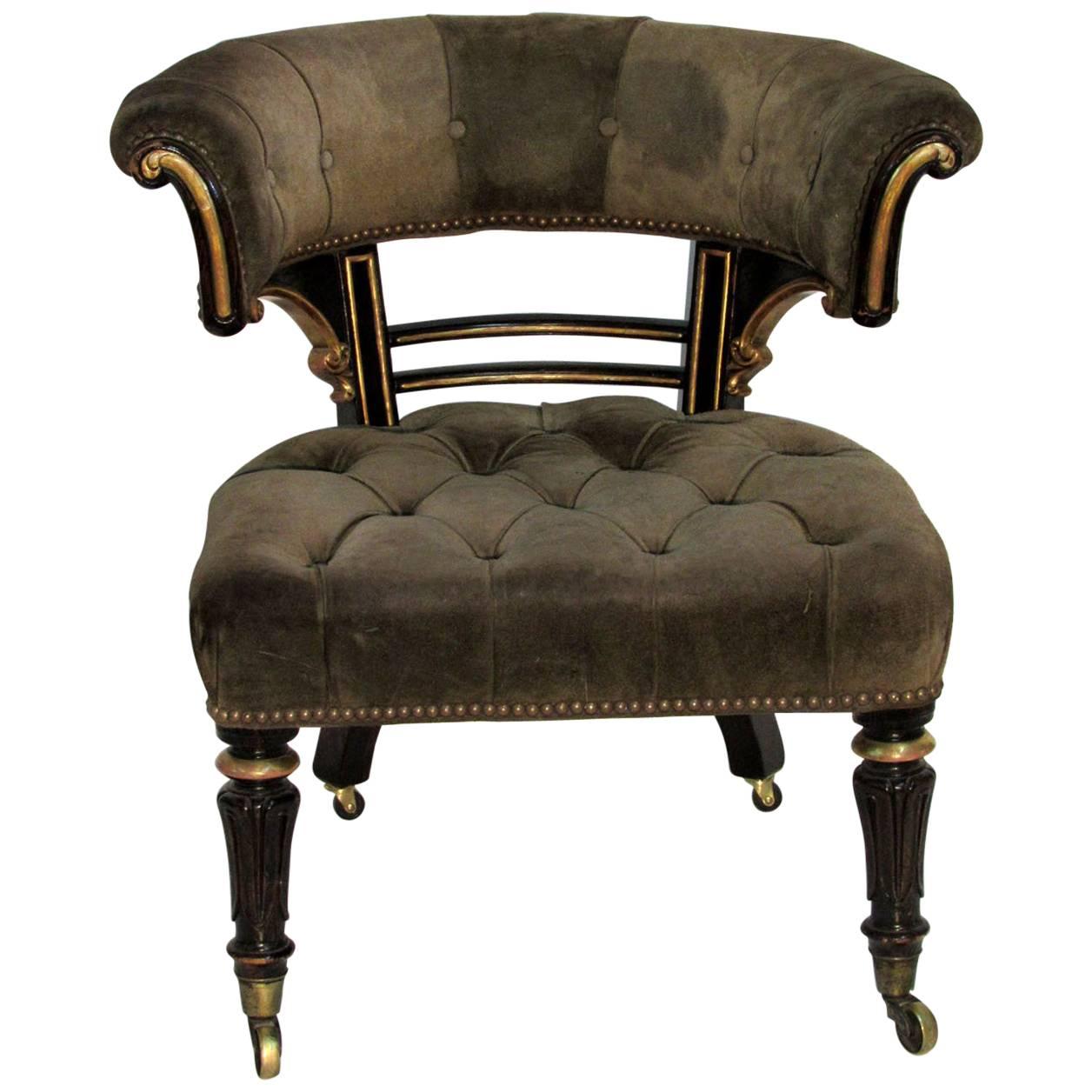 William IV Curved Back Armchair For Sale