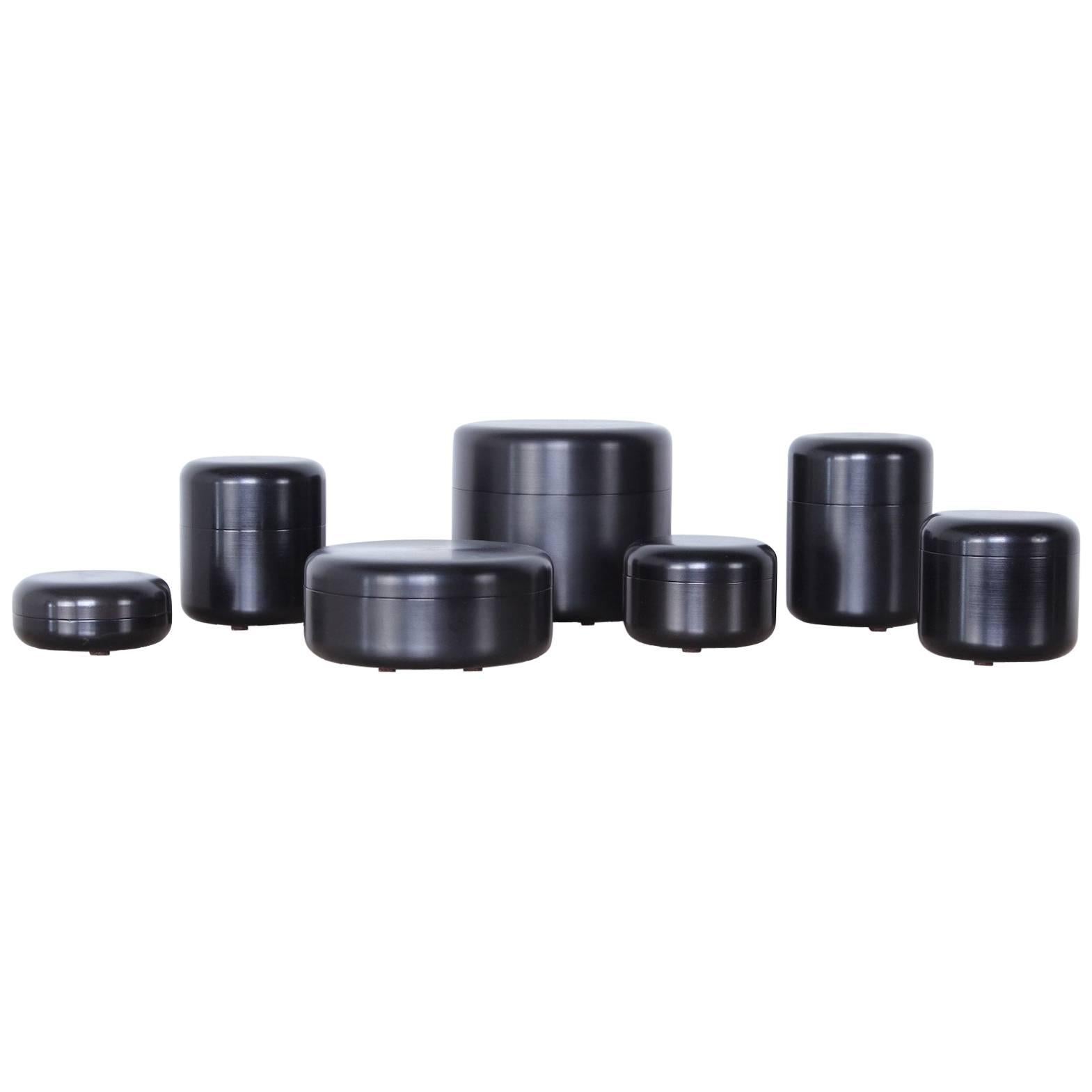 Set of Seven Canisters by Georg Jensen
