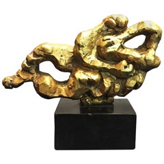 Jacques Lipchitz, Guilt Bronze Abstract Sculptural Composition, circa 1950s