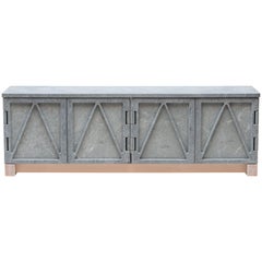 Limited Edition Relief Stone Credenza in Soapstone by Fort Standard