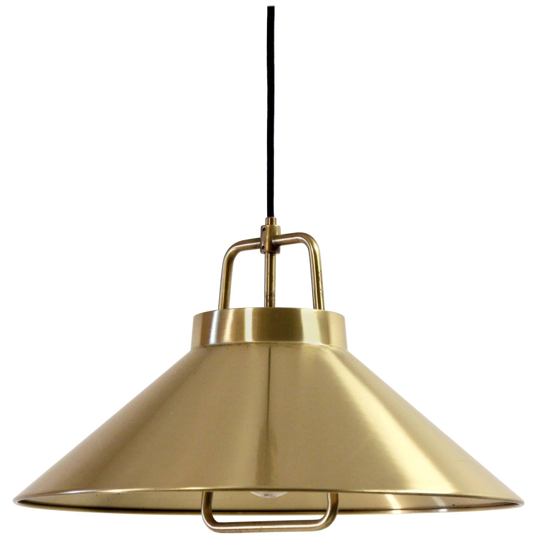 Midcentury Ceiling Light in Brass by Lyfa, 1960s For Sale