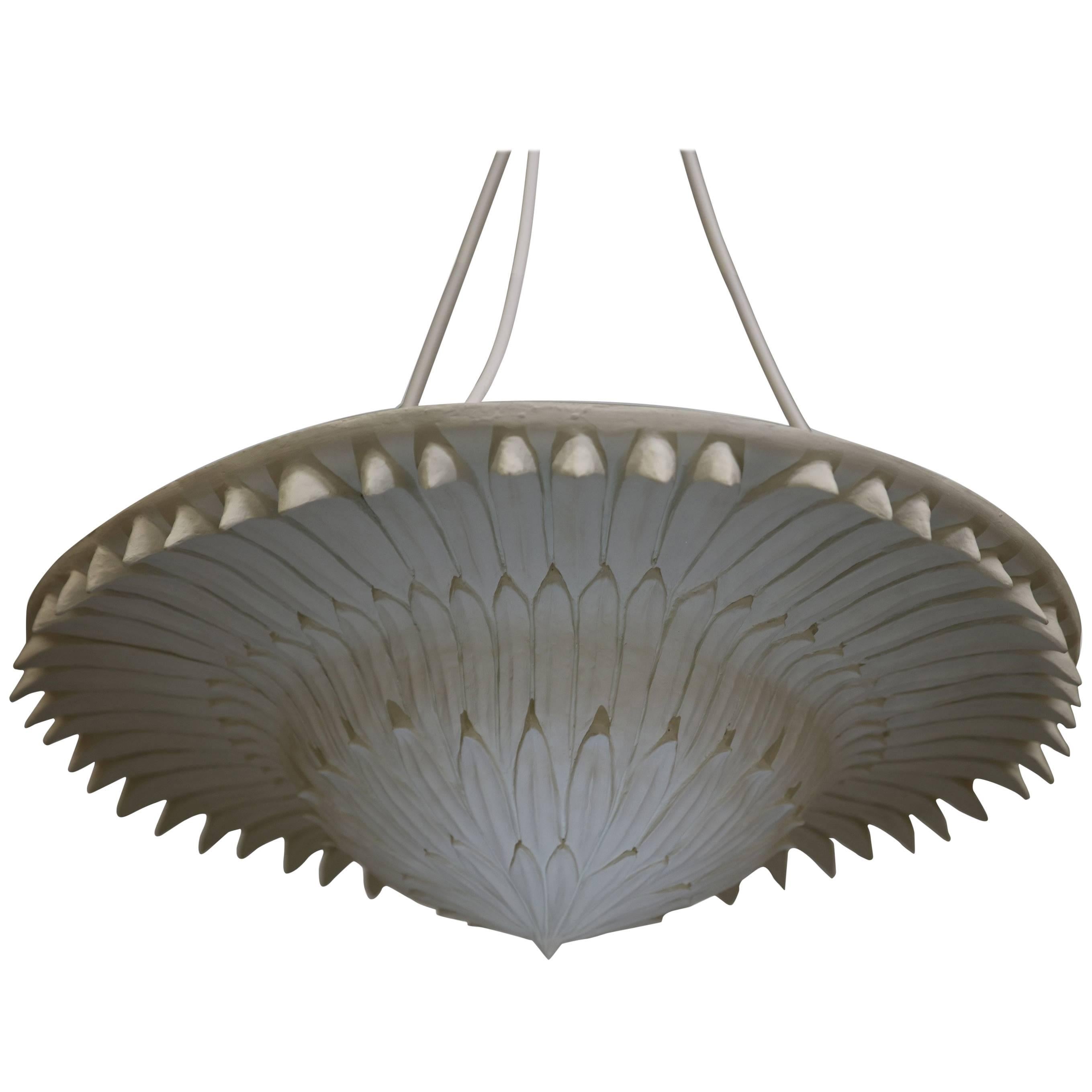 Ceiling Sconce 'Palm' by Oriel Harwood For Sale