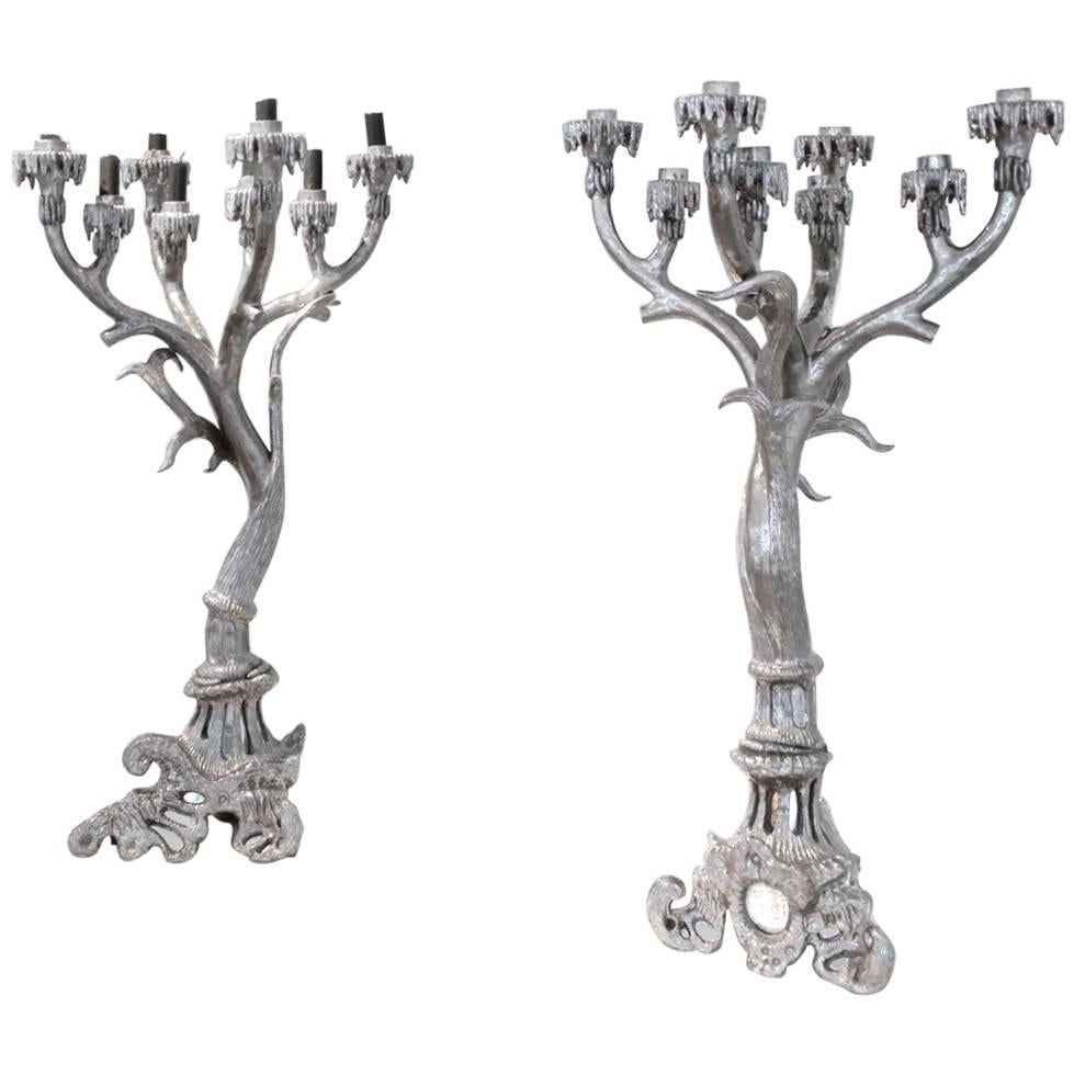 Candelabra 'Grotto' by Oriel Harwood For Sale