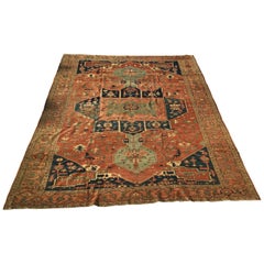 Antique Persian Serapi Carpet