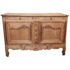 Antique French Oak Sideboard Buffet Cabinet