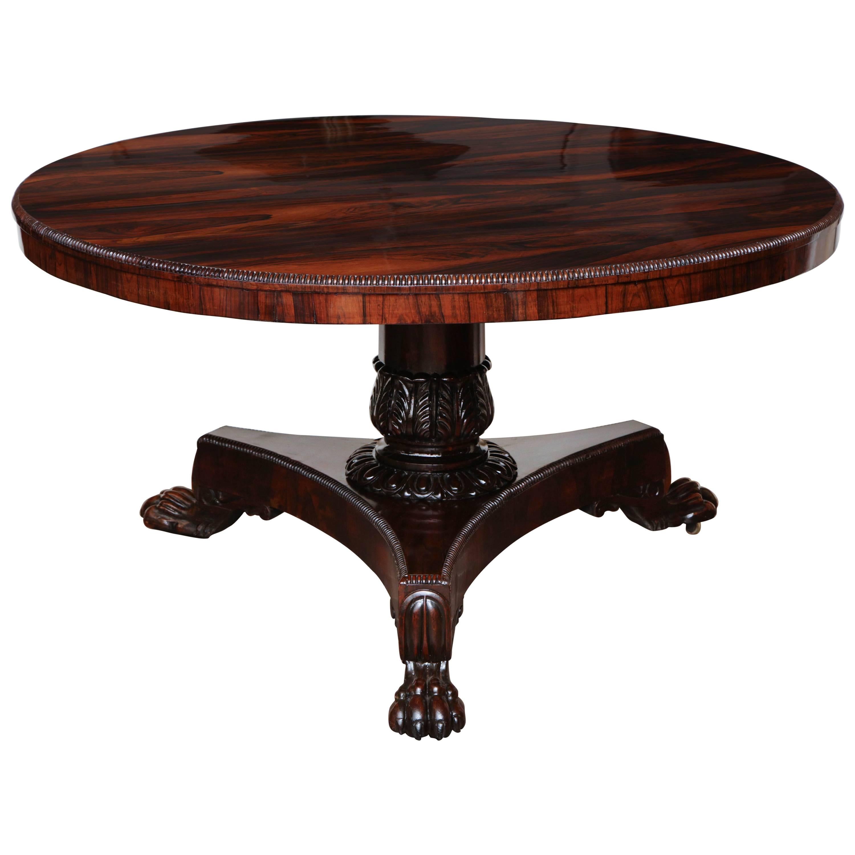 Early 19th Century English, Single Pedestal Table