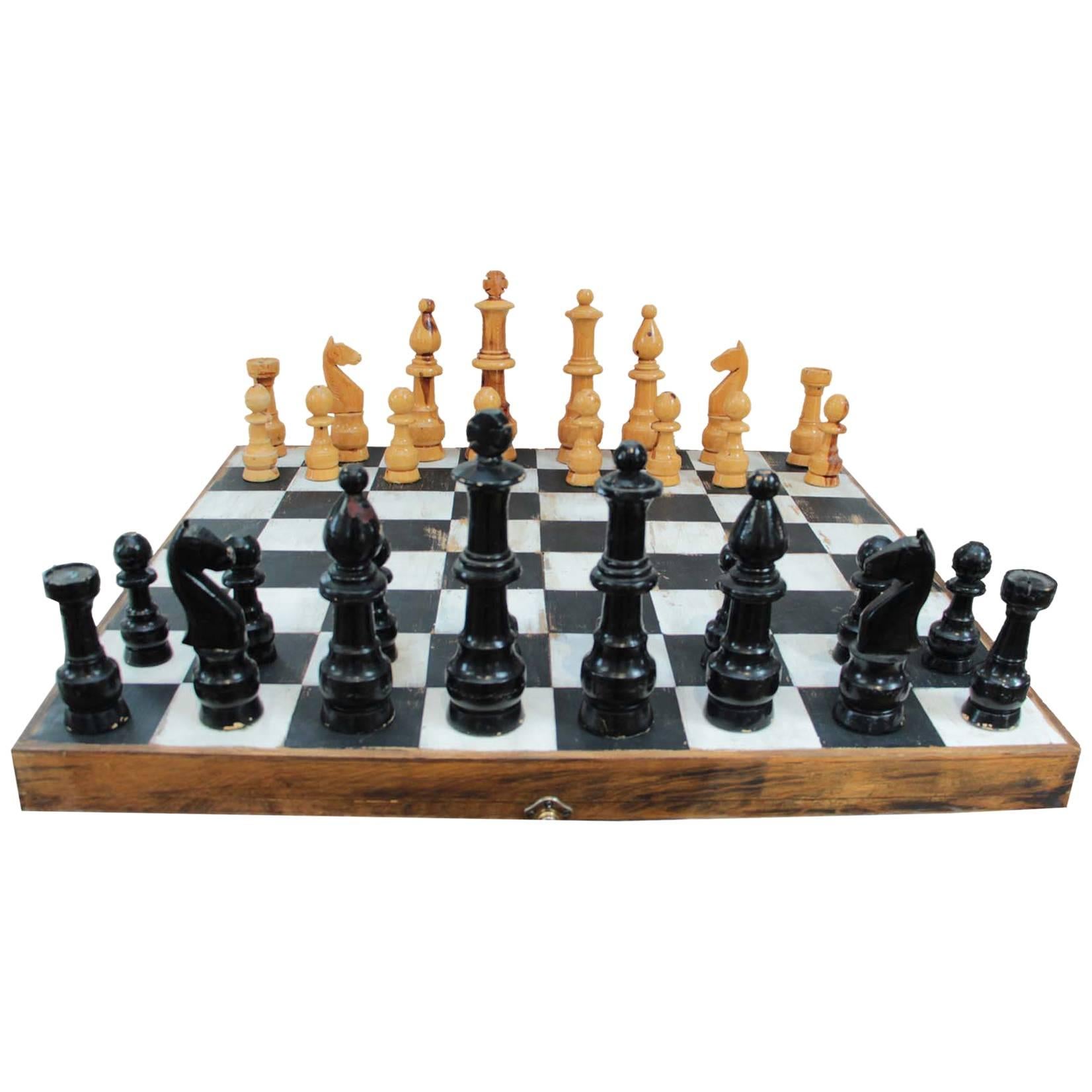 Vintage Jumbo Chess Set