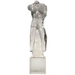 Rustre Italienische Mitte des Jahrhunderts Moderne Muranoglas Nackte Männliche Figur