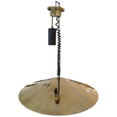 Rare Brass Ceiling Light by Paavo Tynell