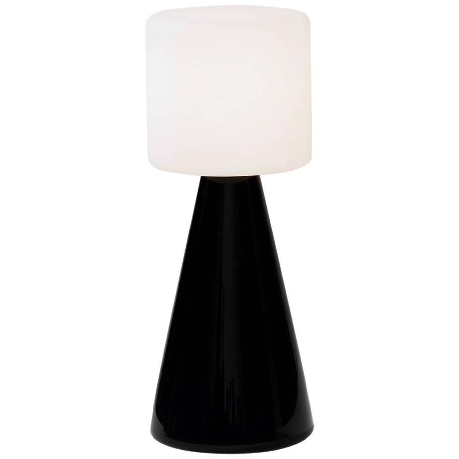 Champion Table Lamp Made with Handblown Glass For Sale