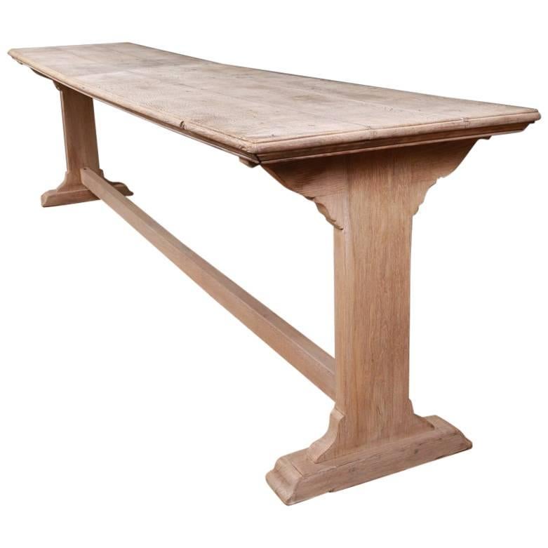 English Oak Trestle Table