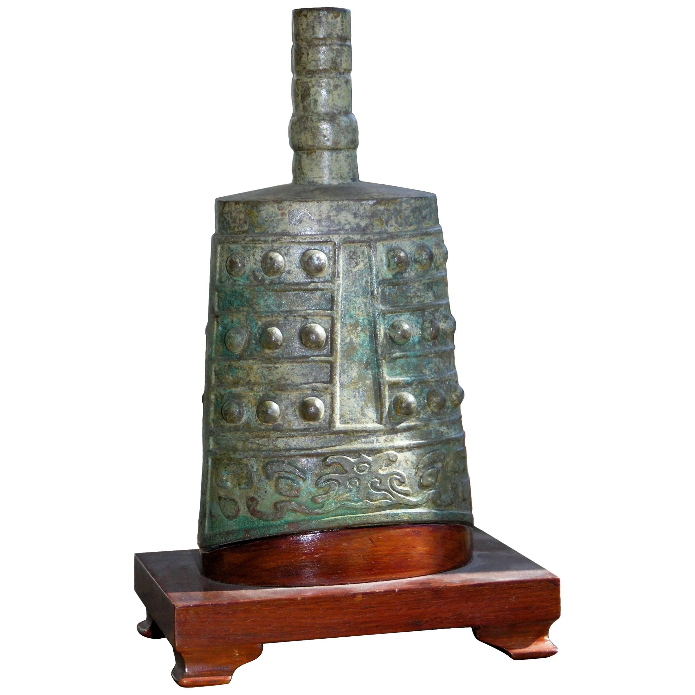 Antique Chinese Bronze Bell For Sale