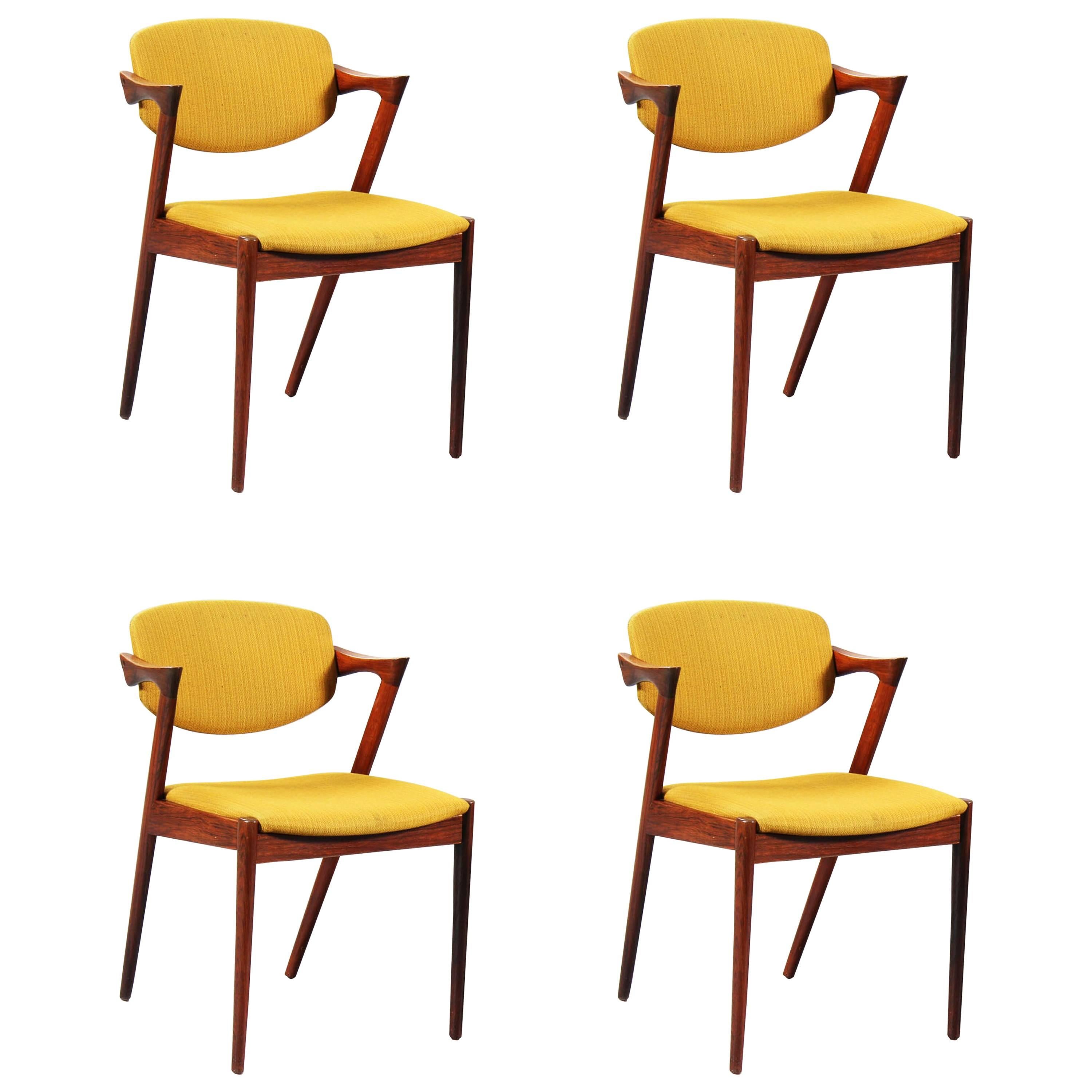 Stühle von Kai Kristiansen Modell 42