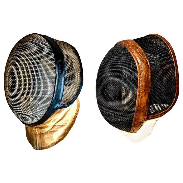 Pair of Vintage Fencing Masks For Sale at 1stDibs