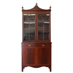 Vintage English Mahogany Banded Edge Cabinet