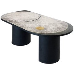 Mosaic Geometric Brass Table, Rooms