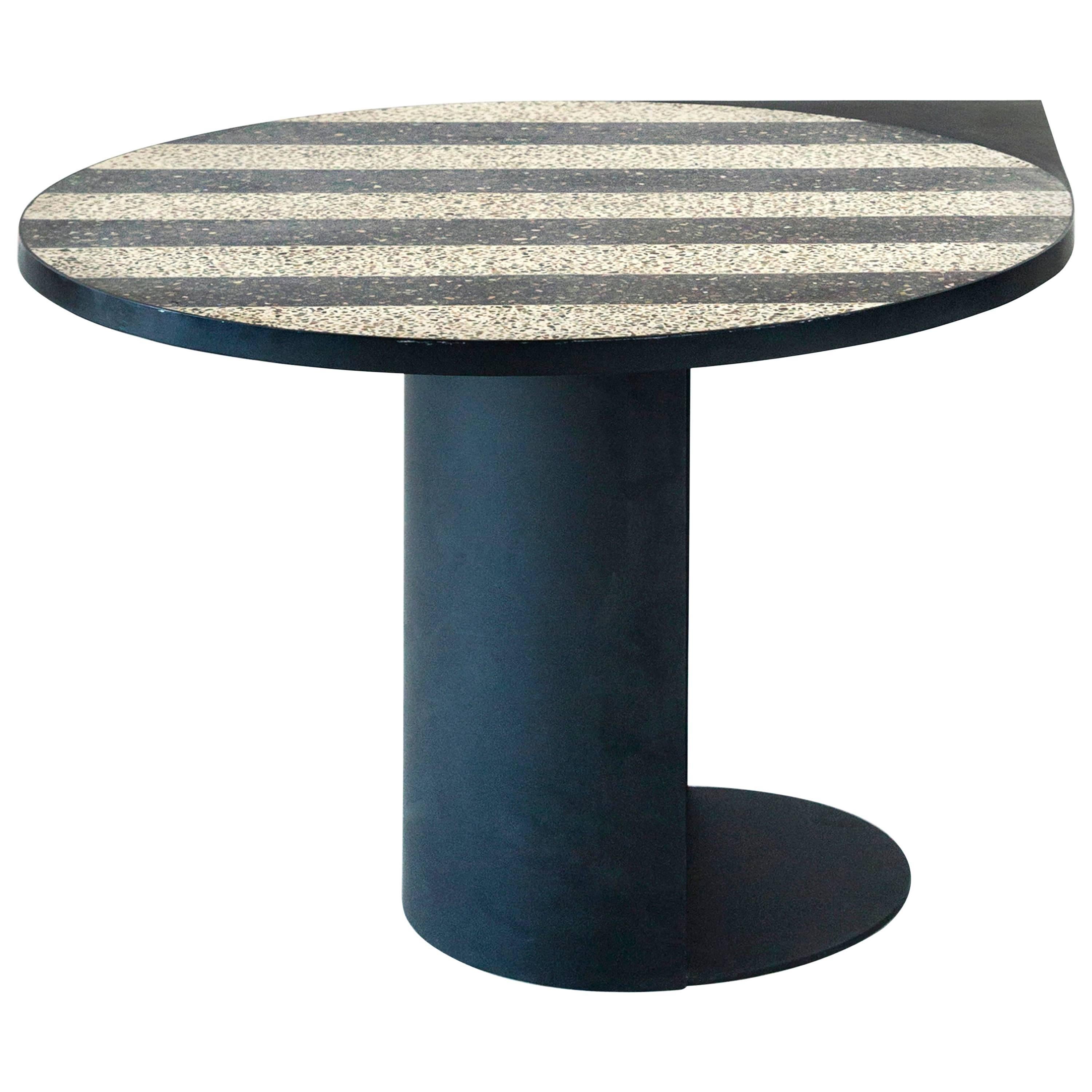 Stripy Mosaic Brass Table, Rooms