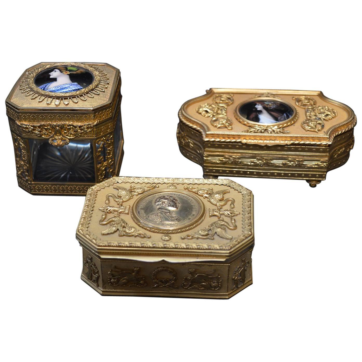 Set of 19th Century Boxes For Sale